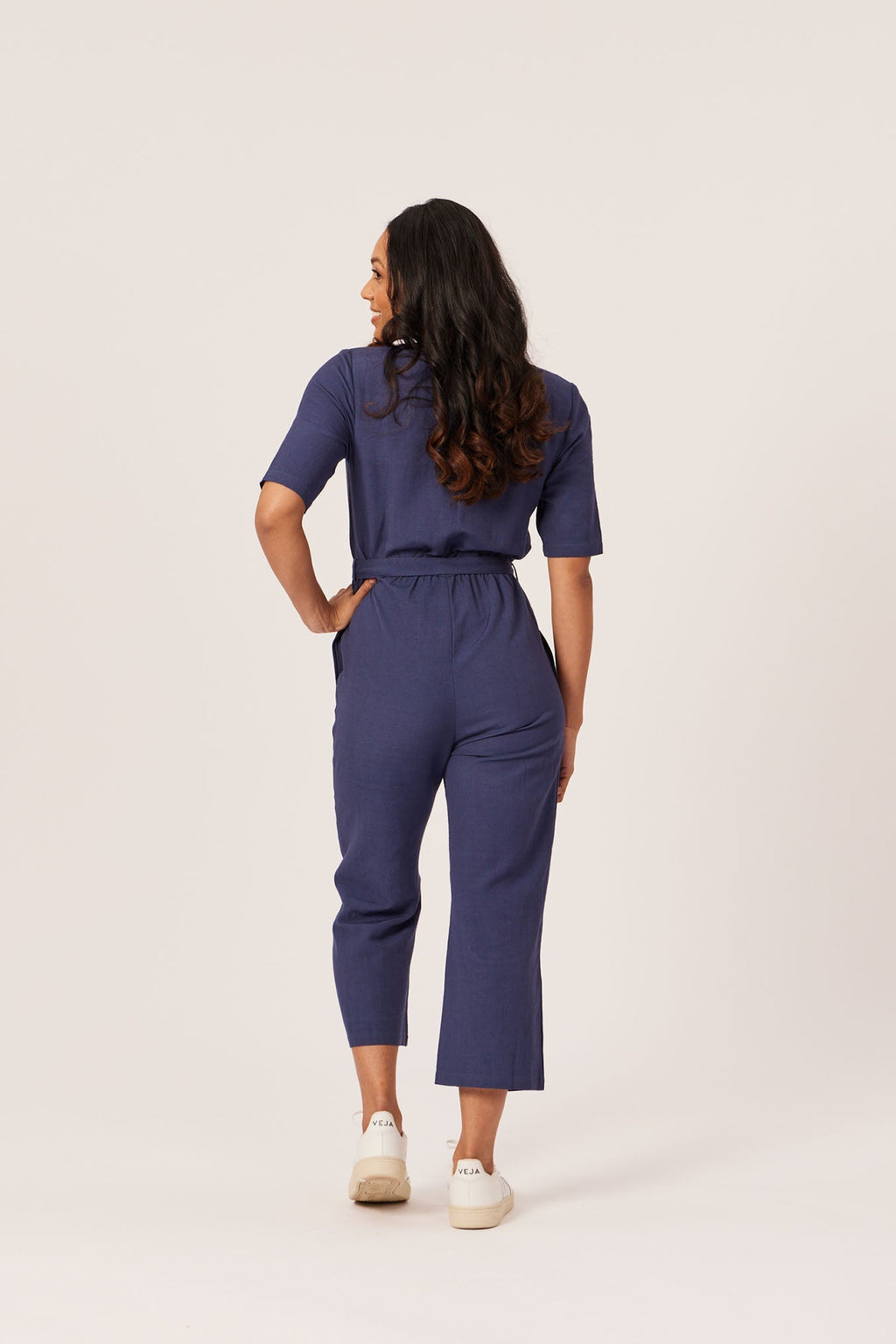 Suzanne - Wrap Jumpsuit - Navy