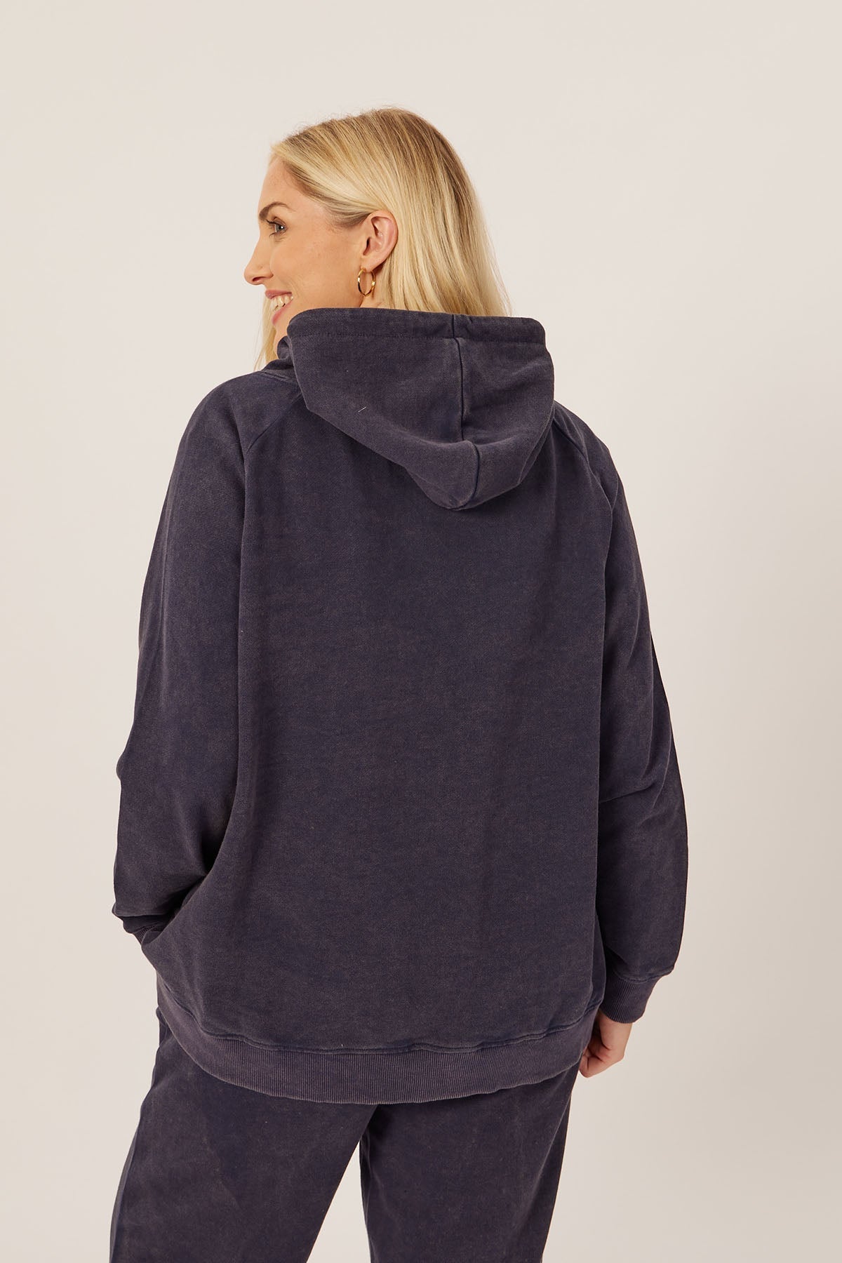 Willow - Hoodie - Blue Stonewash