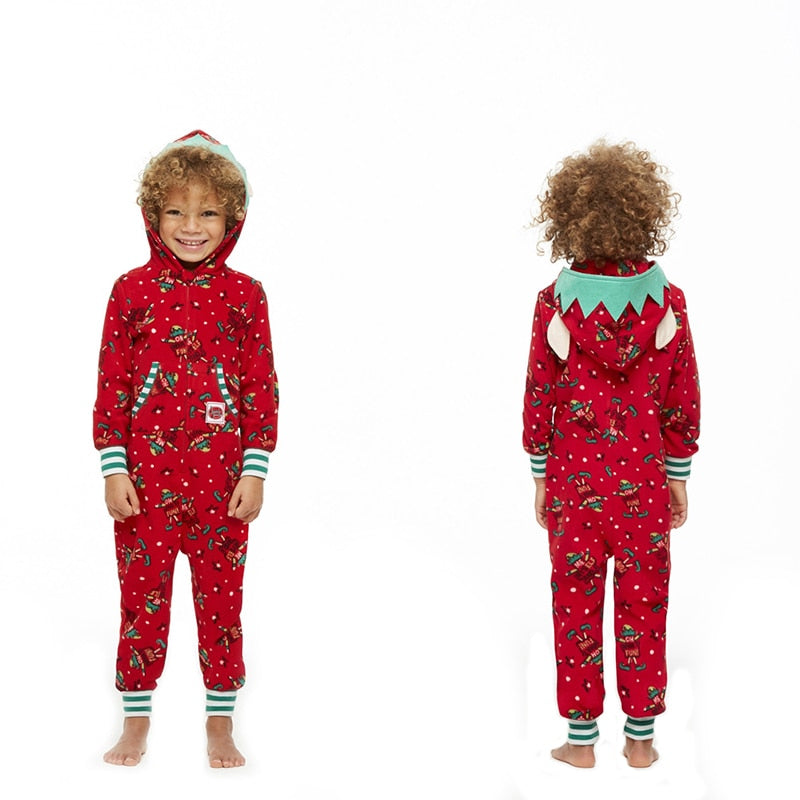 Elf Matching Family Onesies With Hood