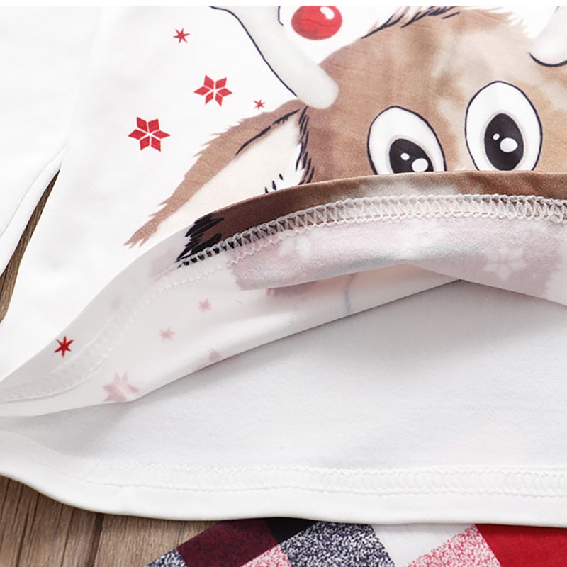 Cute Reindeers Matching Family Pajamas