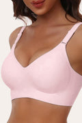 Non Wired Seamless Full Coverage Soft Padded Bra in Blush