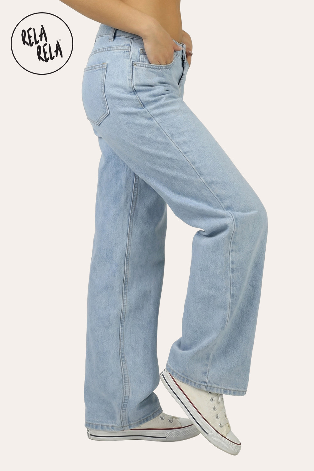 Y2K Viral Stretch Petite-Friendly Low Waisted Wide Leg Jeans - Light Blue