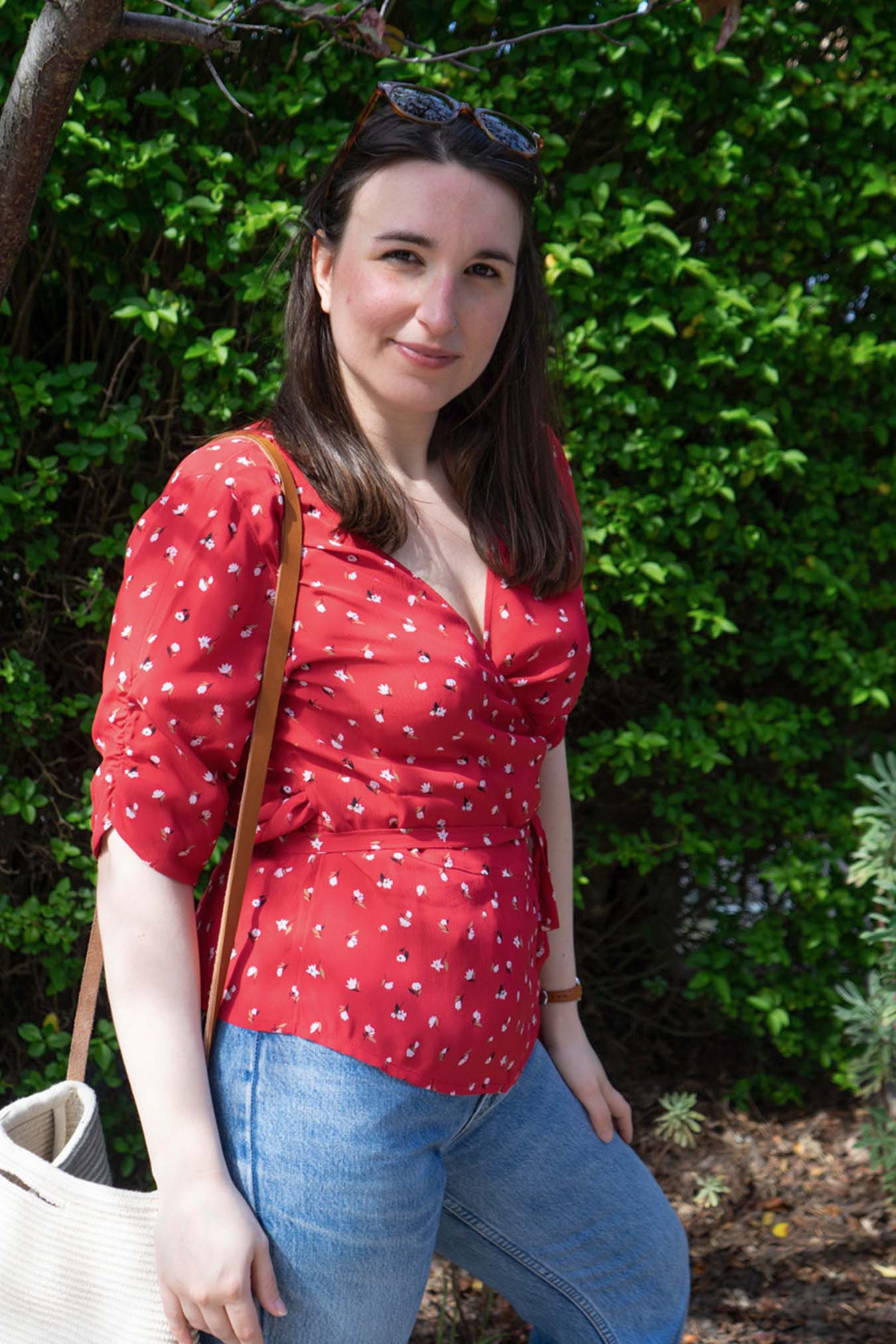 Wendy - Wrap Top - Red