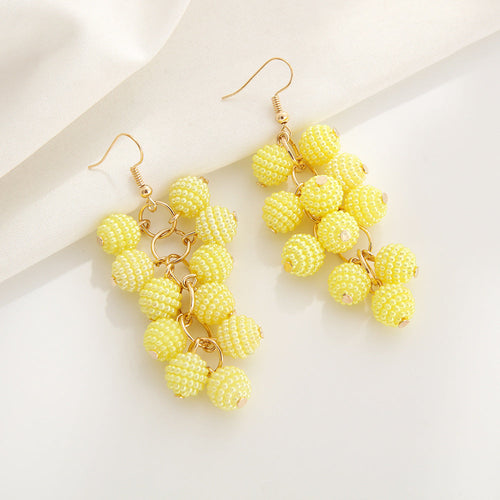 Bohemian Vintage Grape Earrings