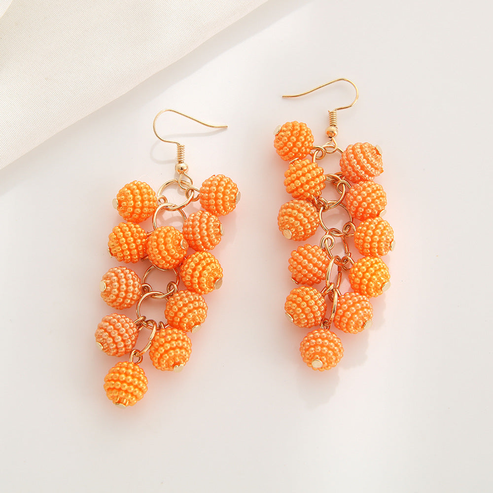 Bohemian Vintage Grape Earrings