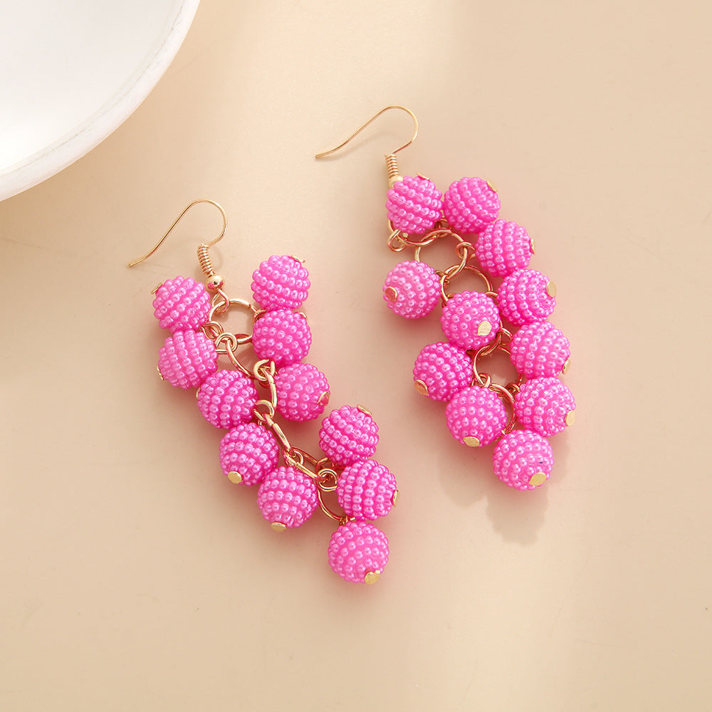 Bohemian Vintage Grape Earrings
