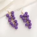 Bohemian Vintage Grape Earrings