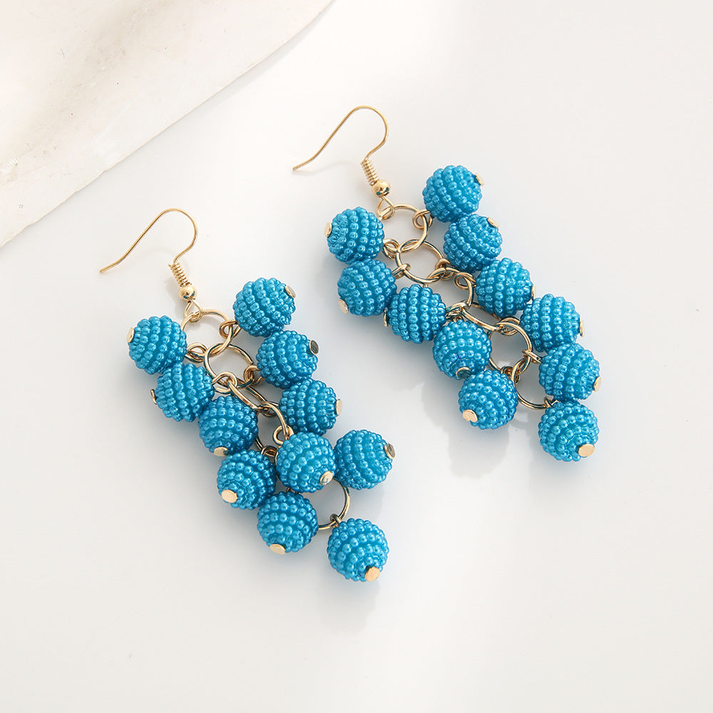 Bohemian Vintage Grape Earrings