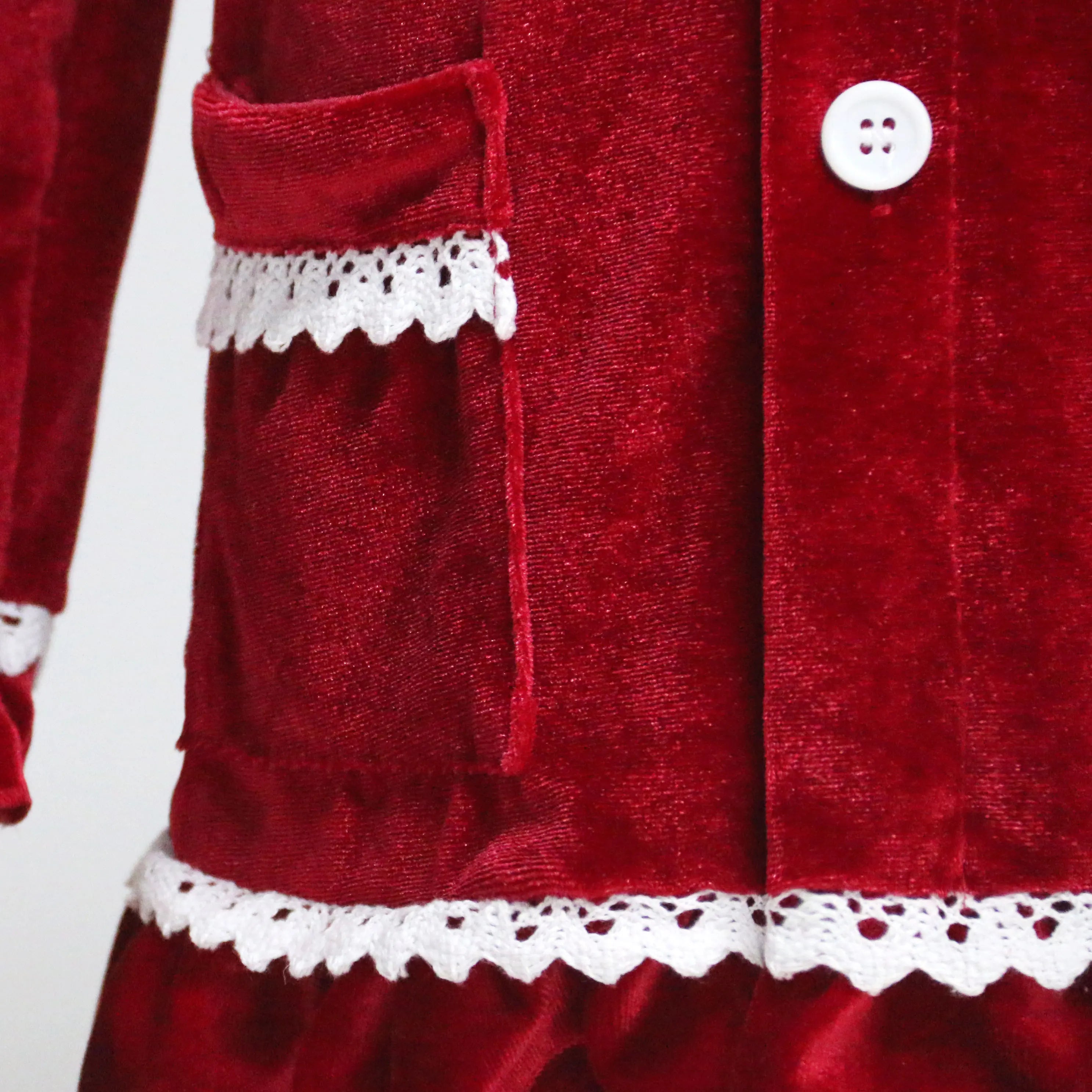 Luxury Velevt Christmas Family Pajamas Sets