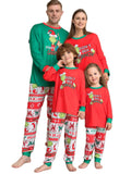 Monster Print Christmas Pajama Set