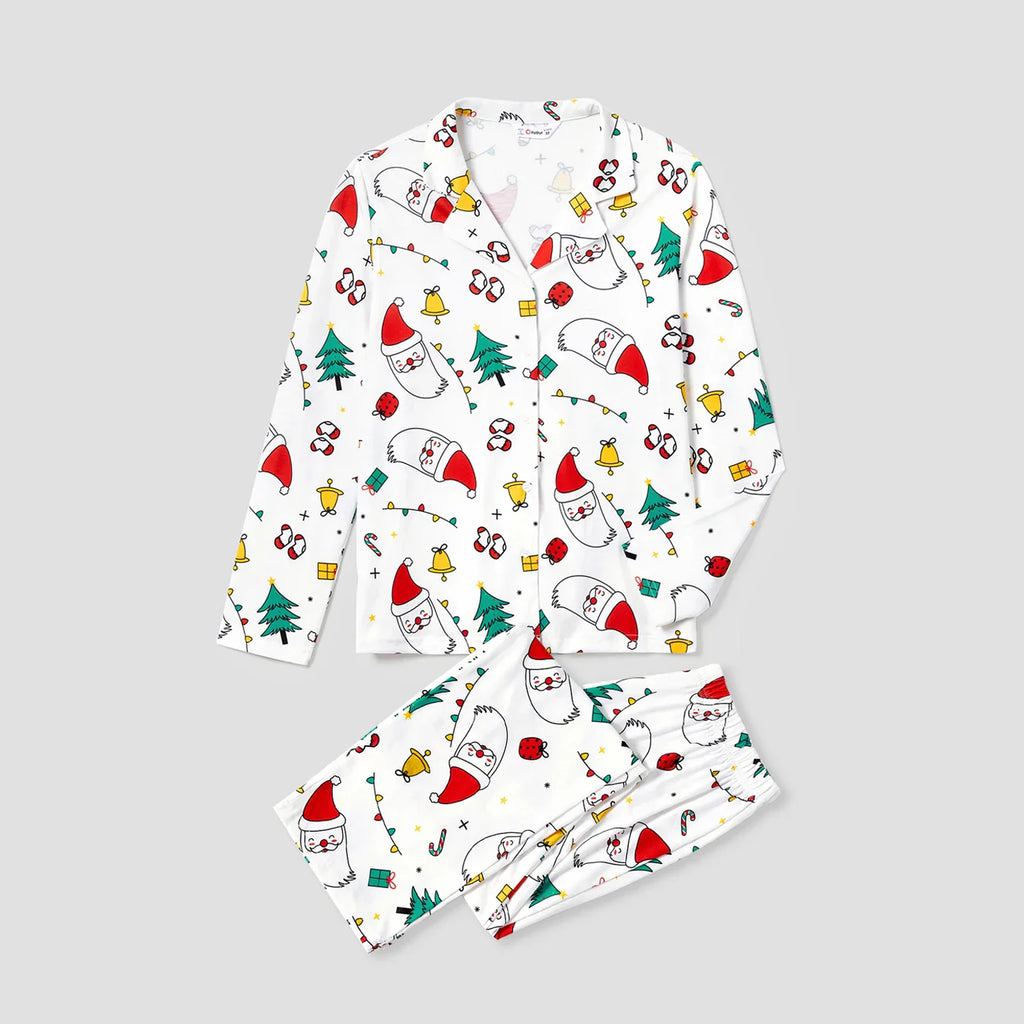Christmas Theme Print Family Matching PJs