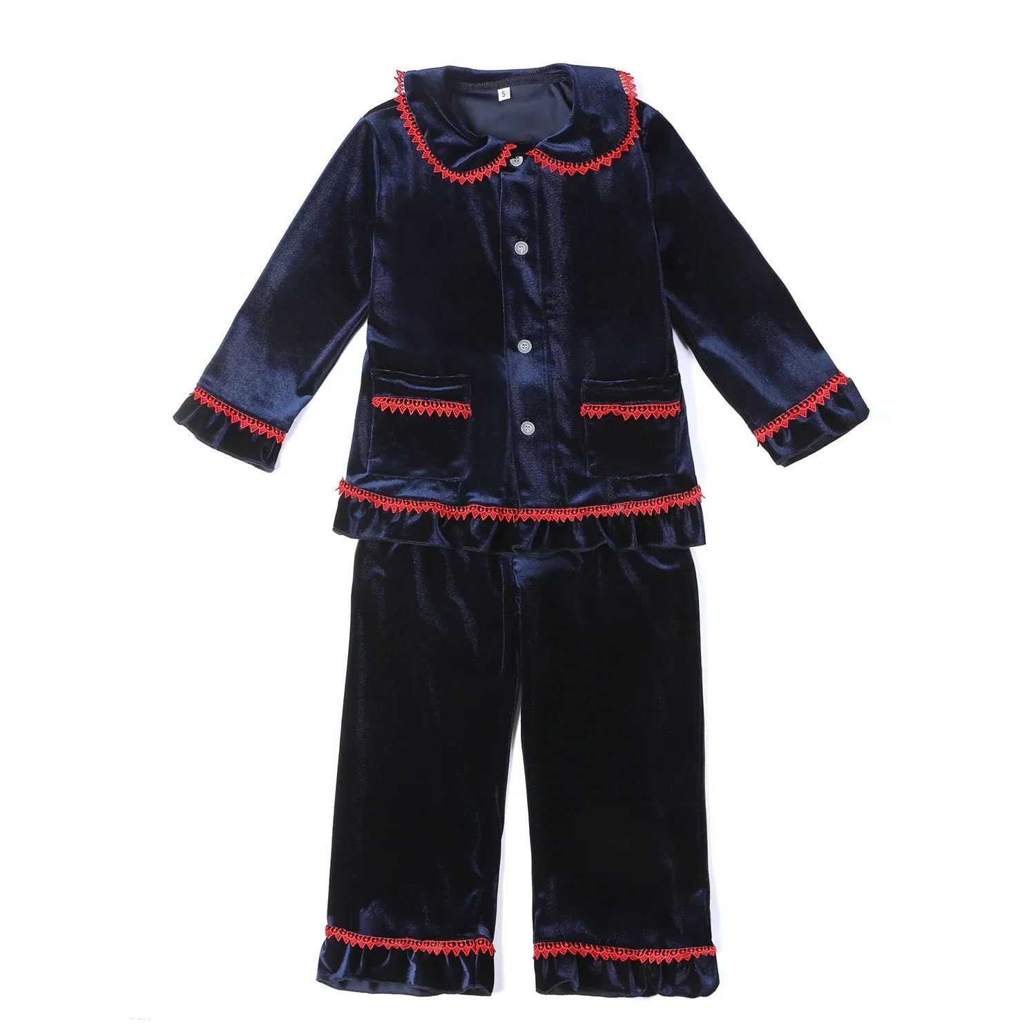 Luxury Velevt Christmas Family Pajamas Sets