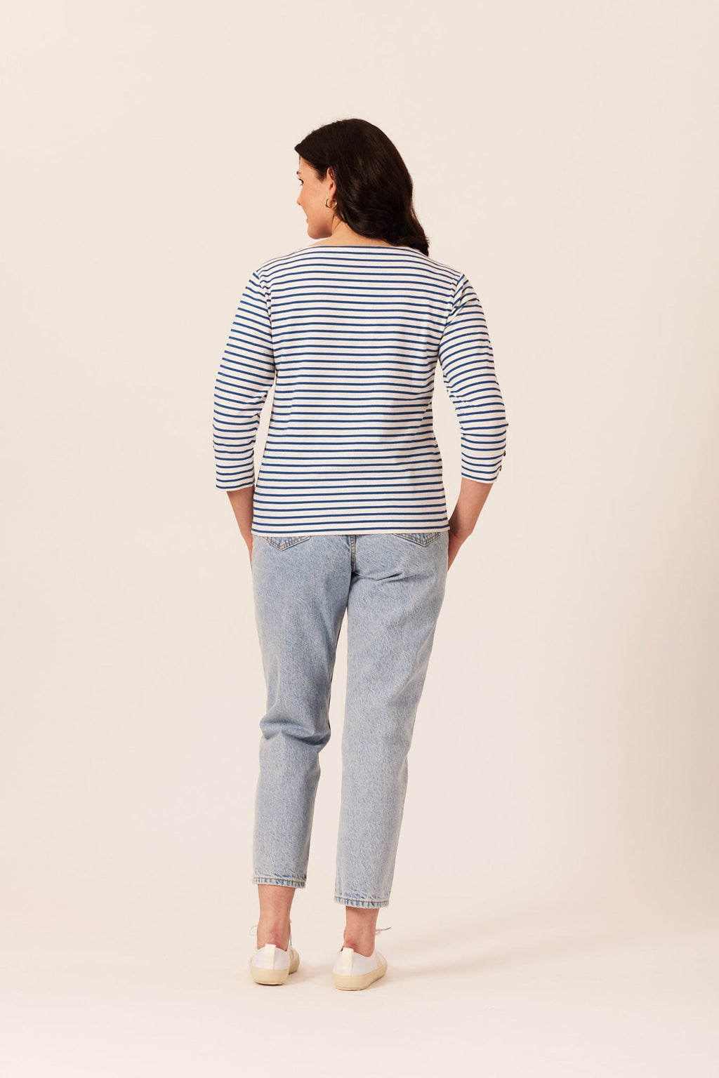 Sarah - Slub Top - Stripe