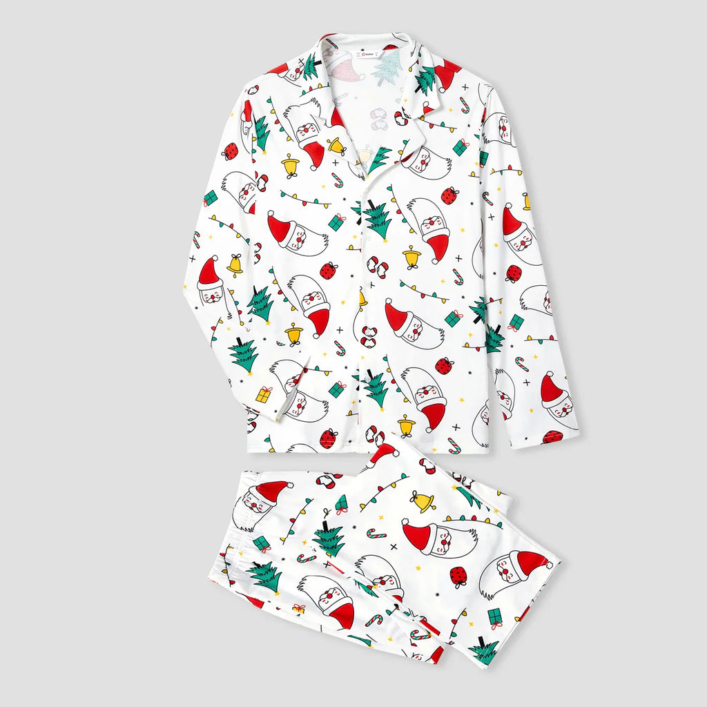 Christmas Theme Print Family Matching PJs