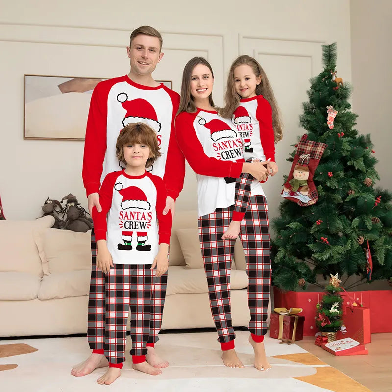 Santa Crew Christmas Family Matching Pajamas Outfits