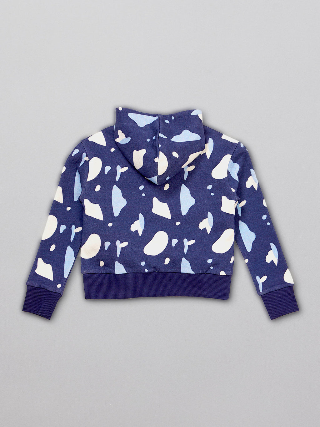 Seb - Kids Hoodie - Navy Terrazzo Print