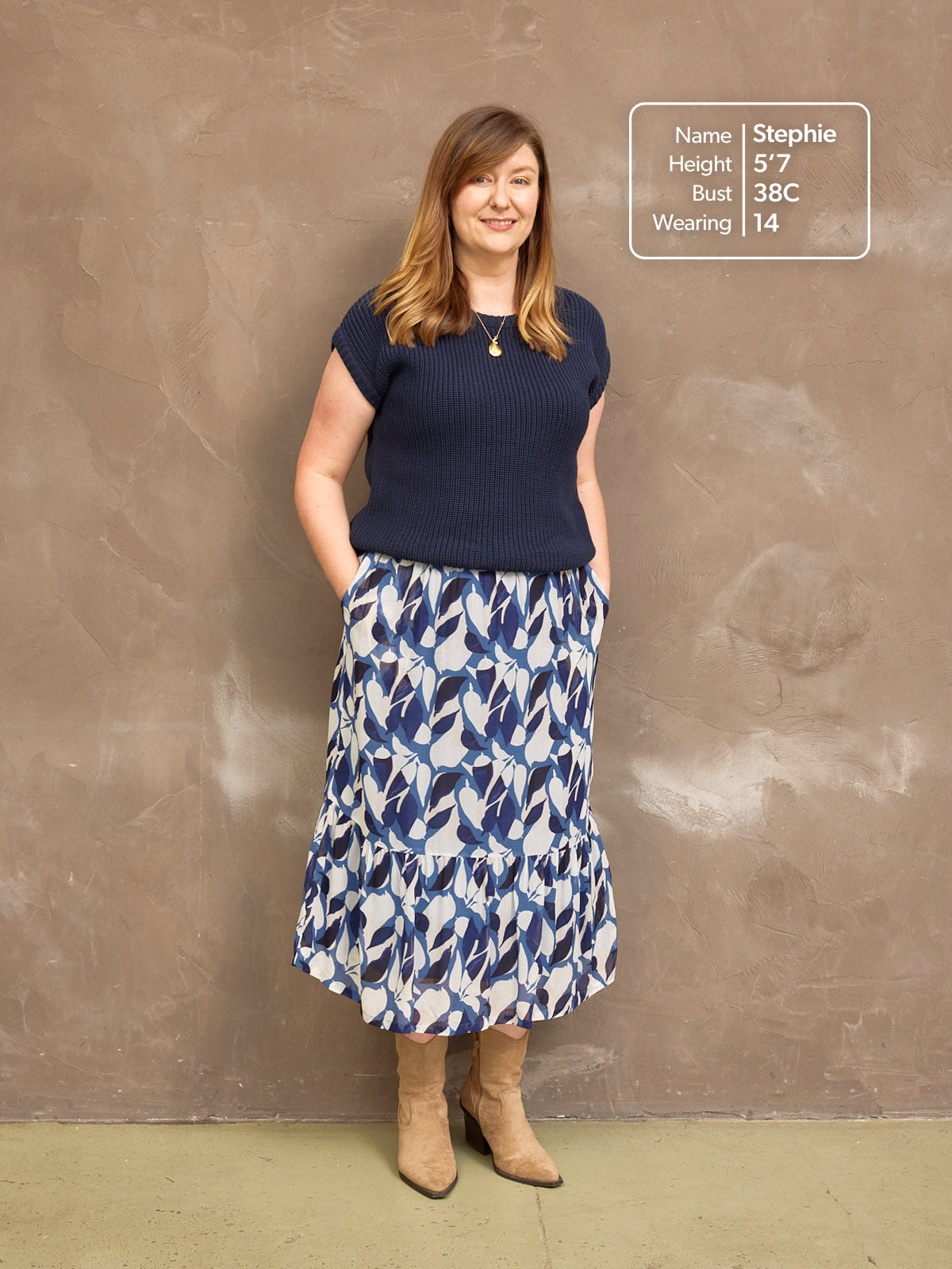 Stephanie Georgette Skirt