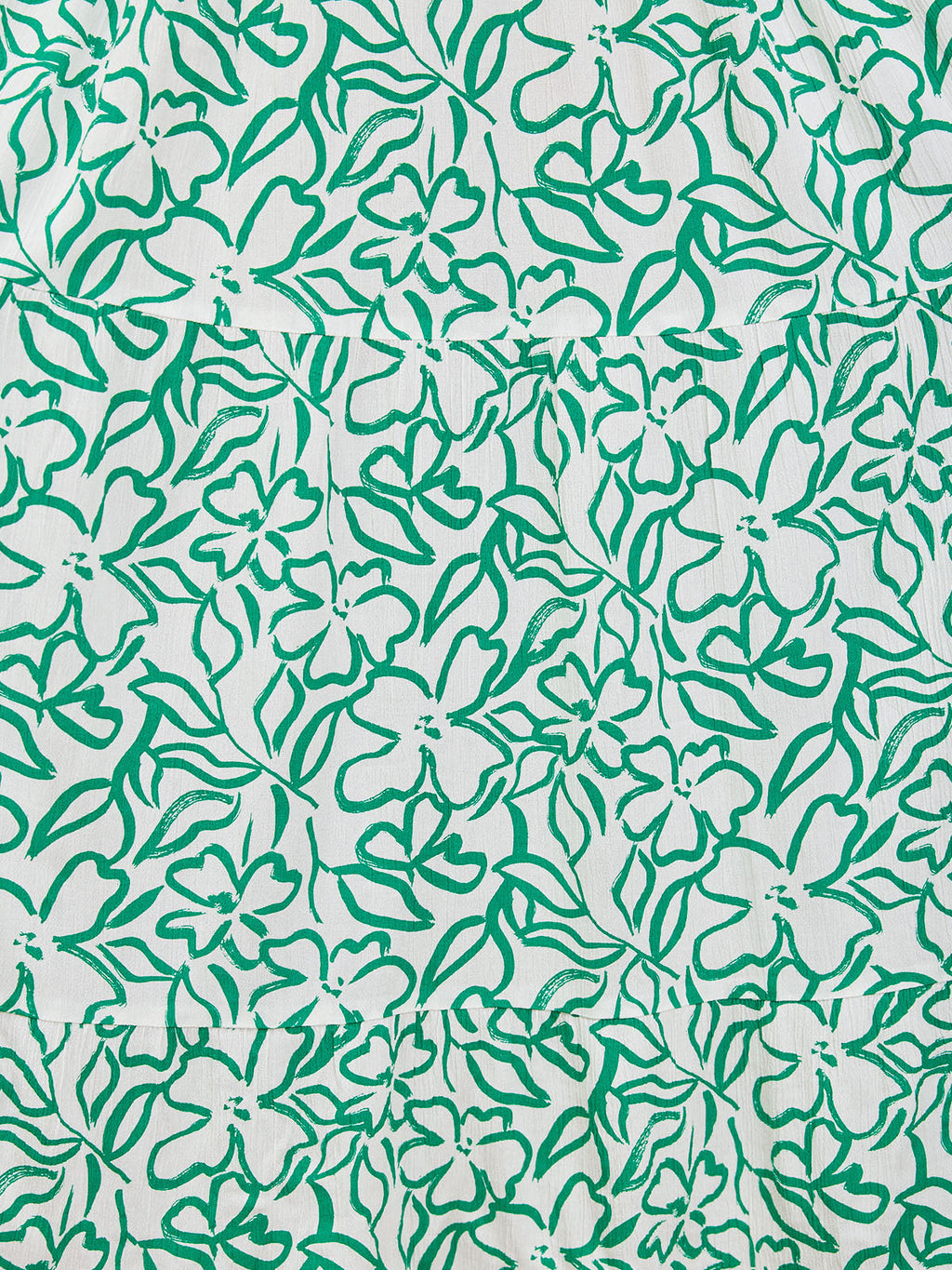 Susan Maxi Dress - White & Green Linear Print