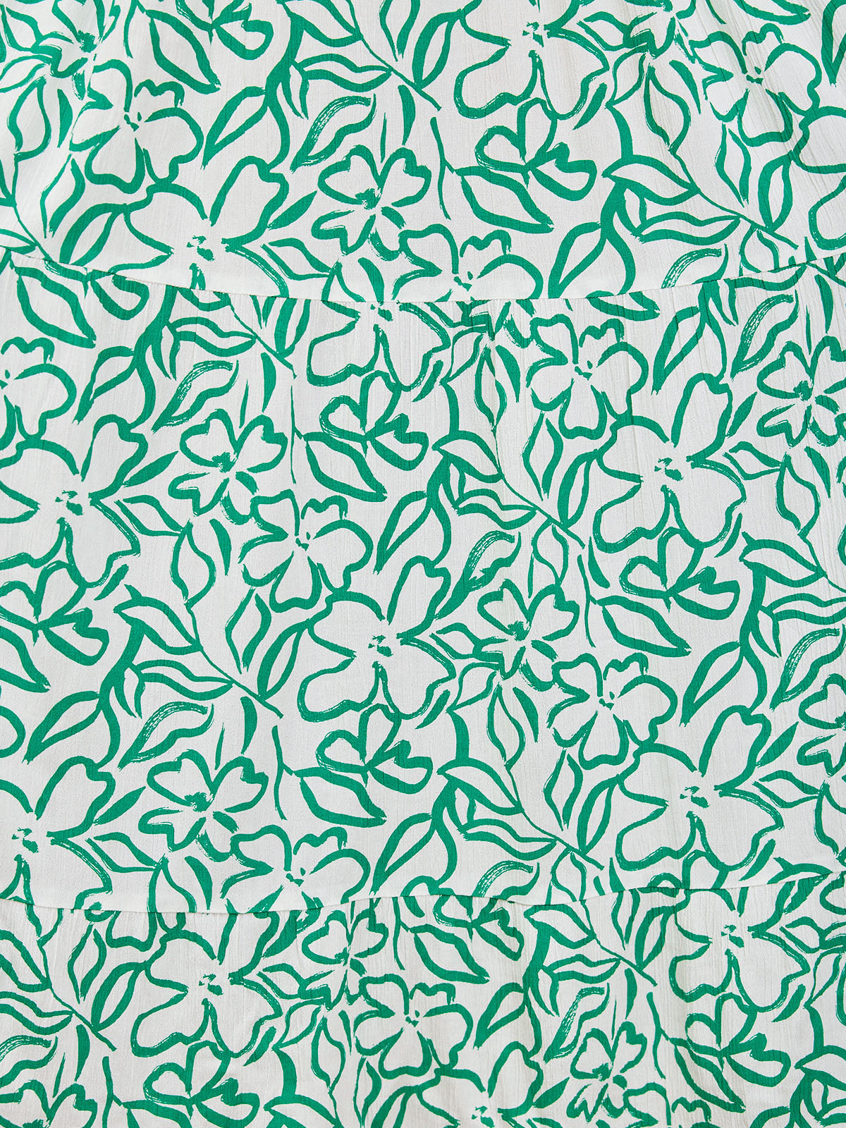 Susan Maxi Dress - White & Green Linear Print