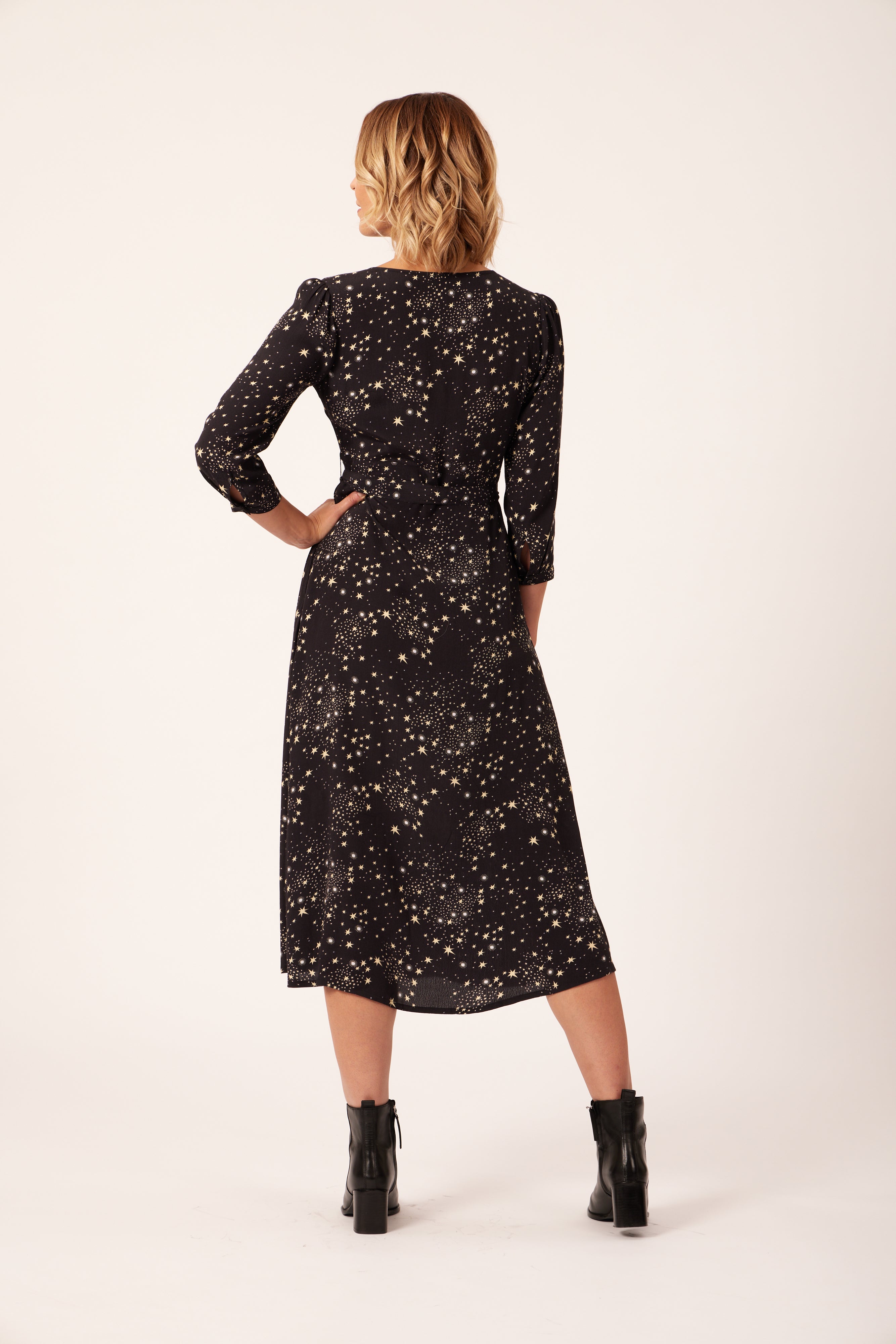 Sophie - Button Through Belted Midi Dress