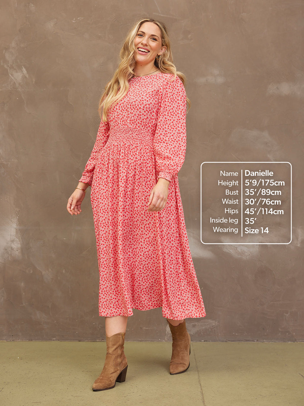 Vera Ditsy Print Midi Dress
