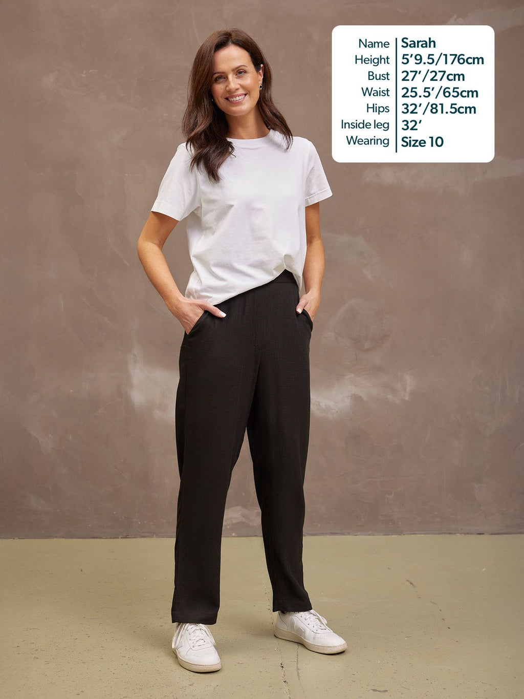 Viv Straight Leg Trouser - Black