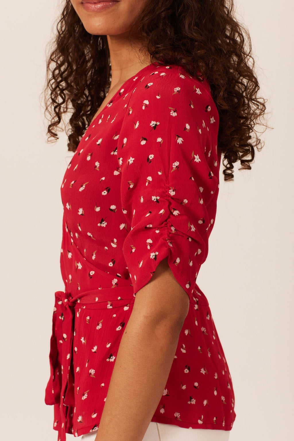 Wendy - Wrap Top - Red