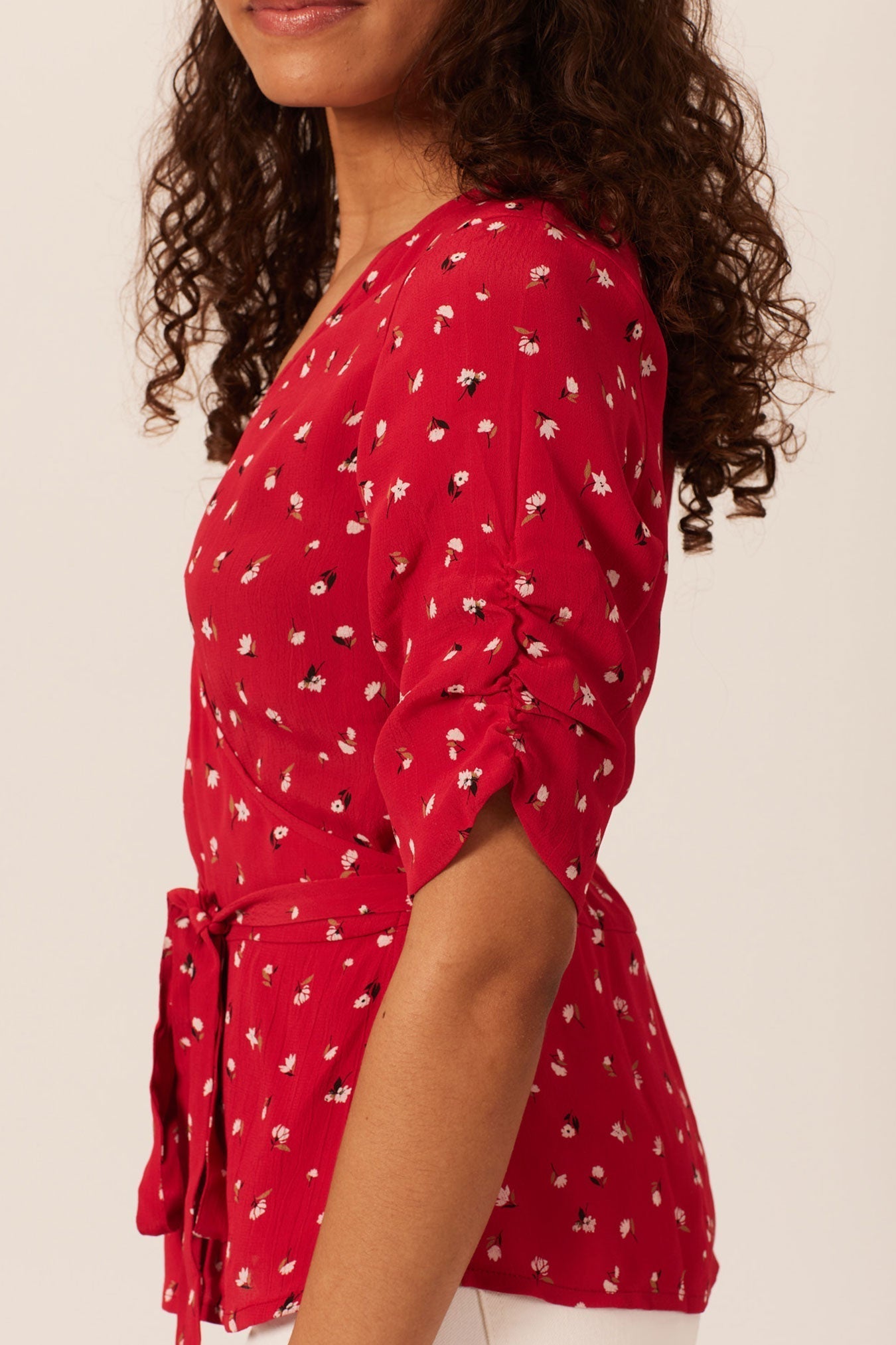 Wendy - Wrap Top - Red