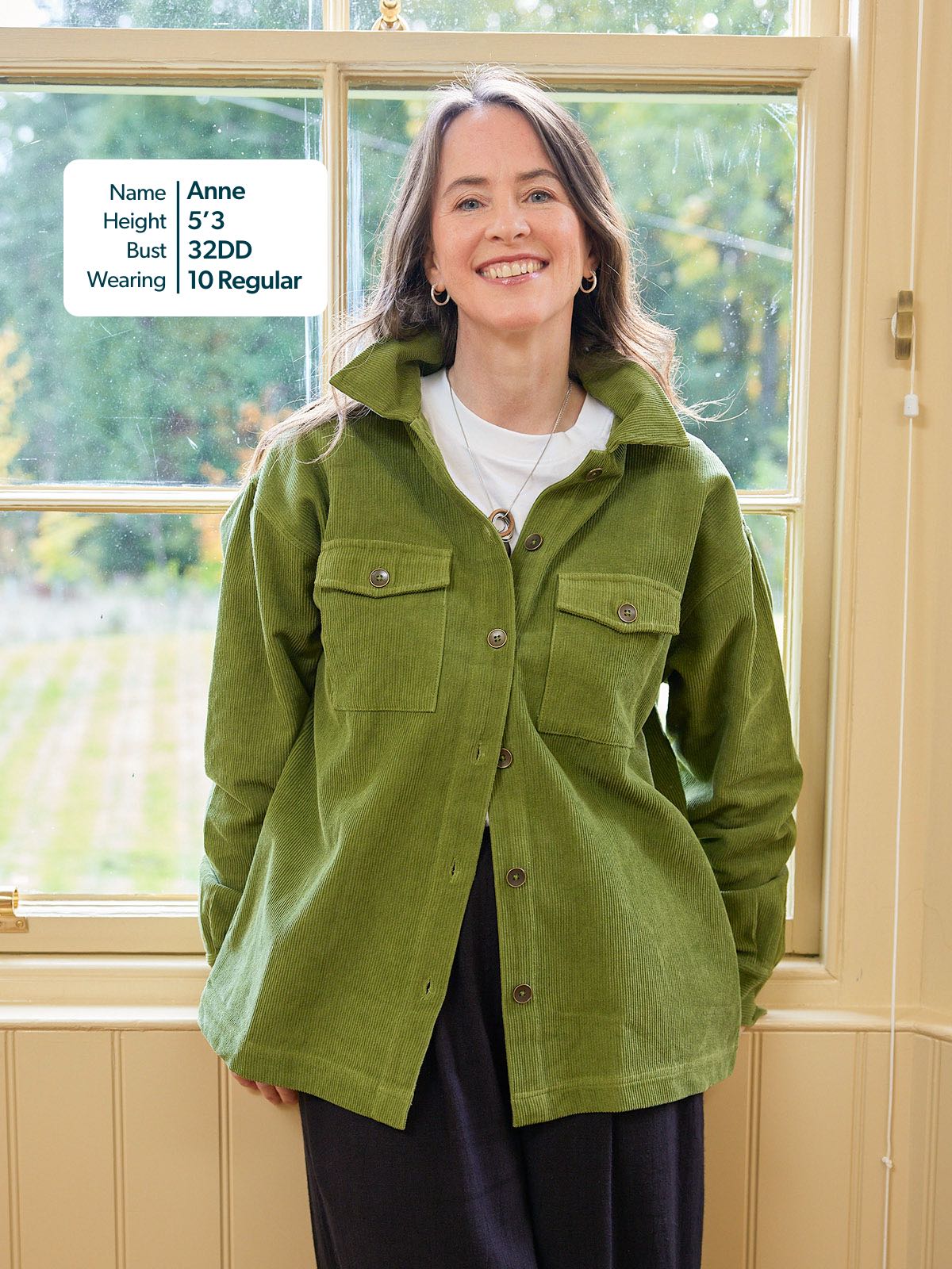 Yasmynn - Cord Shacket - Green