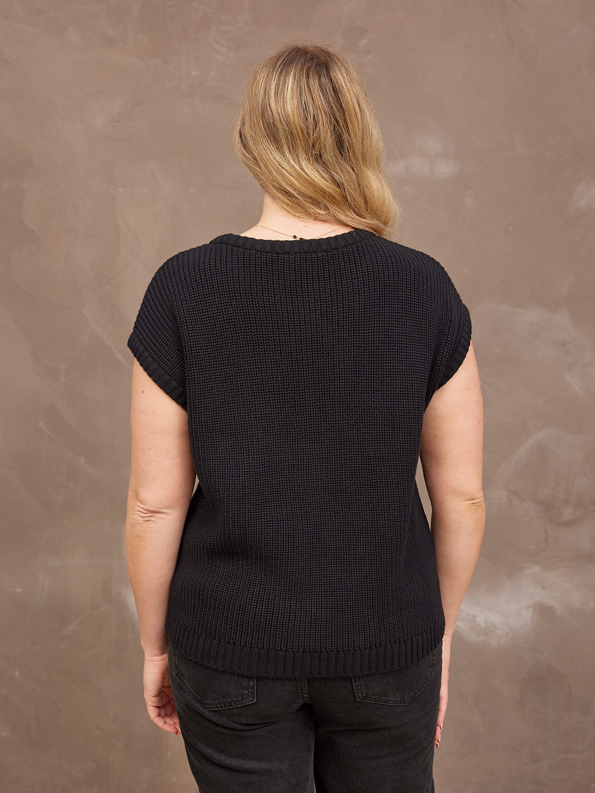 Zoey Tank Knit - Black