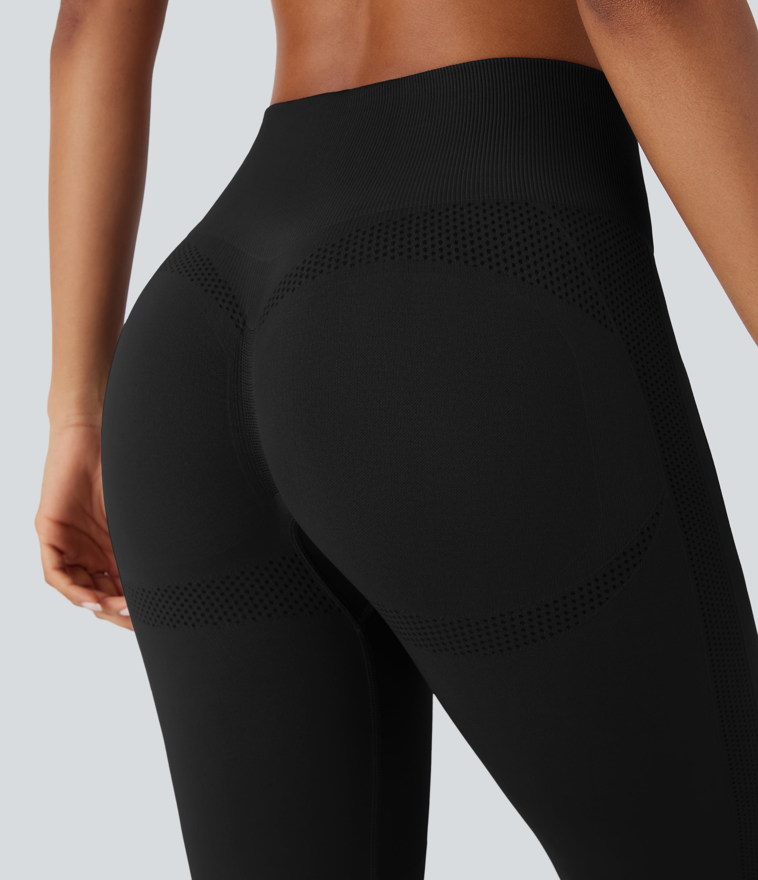 Seamless Flow High Waisted Tummy Control Butt Lifting Flare Yoga Leggings