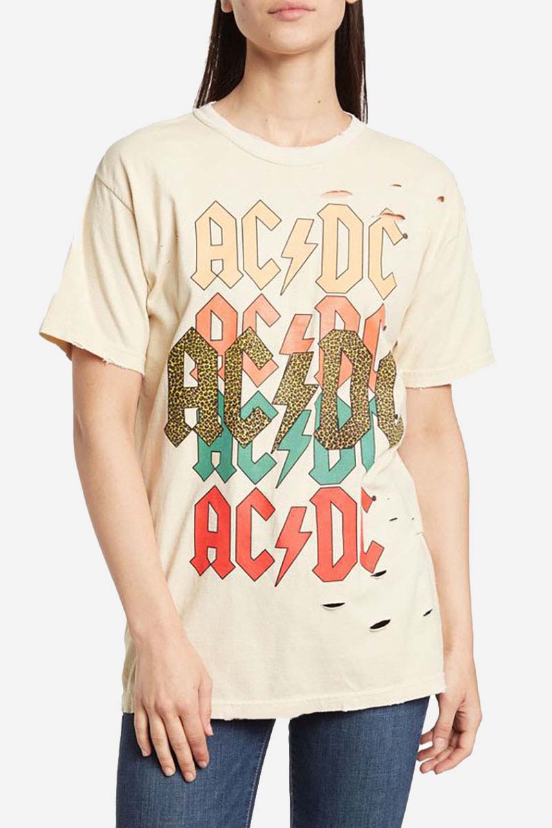 Letter Print Hollow Out Round Neck Short Sleeve Casual T-shirt