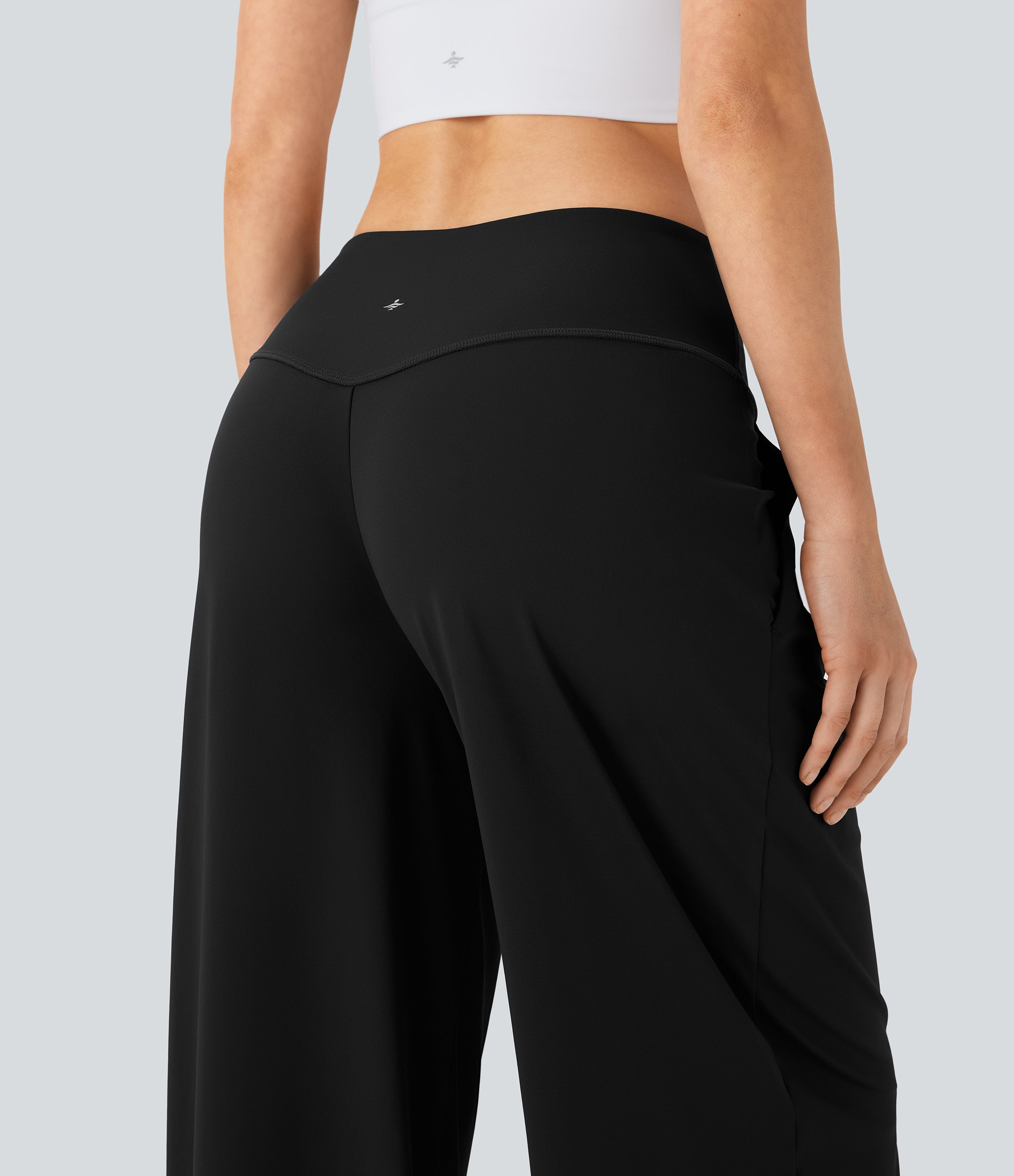 SoftlyZeroTM QuickDry SoCinched High Waisted Tummy Control Yoga Straight Leg Pants with Pockets