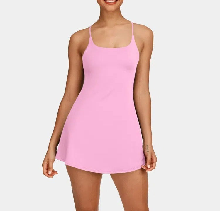 2026 🔥Flash Sale⚡ Softlyzero Plush Backless Active Dress-Easy Peezy