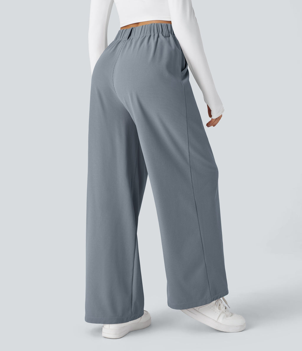 2026🔥 FlexTM High Waisted Pocket Straight Leg Work Pants