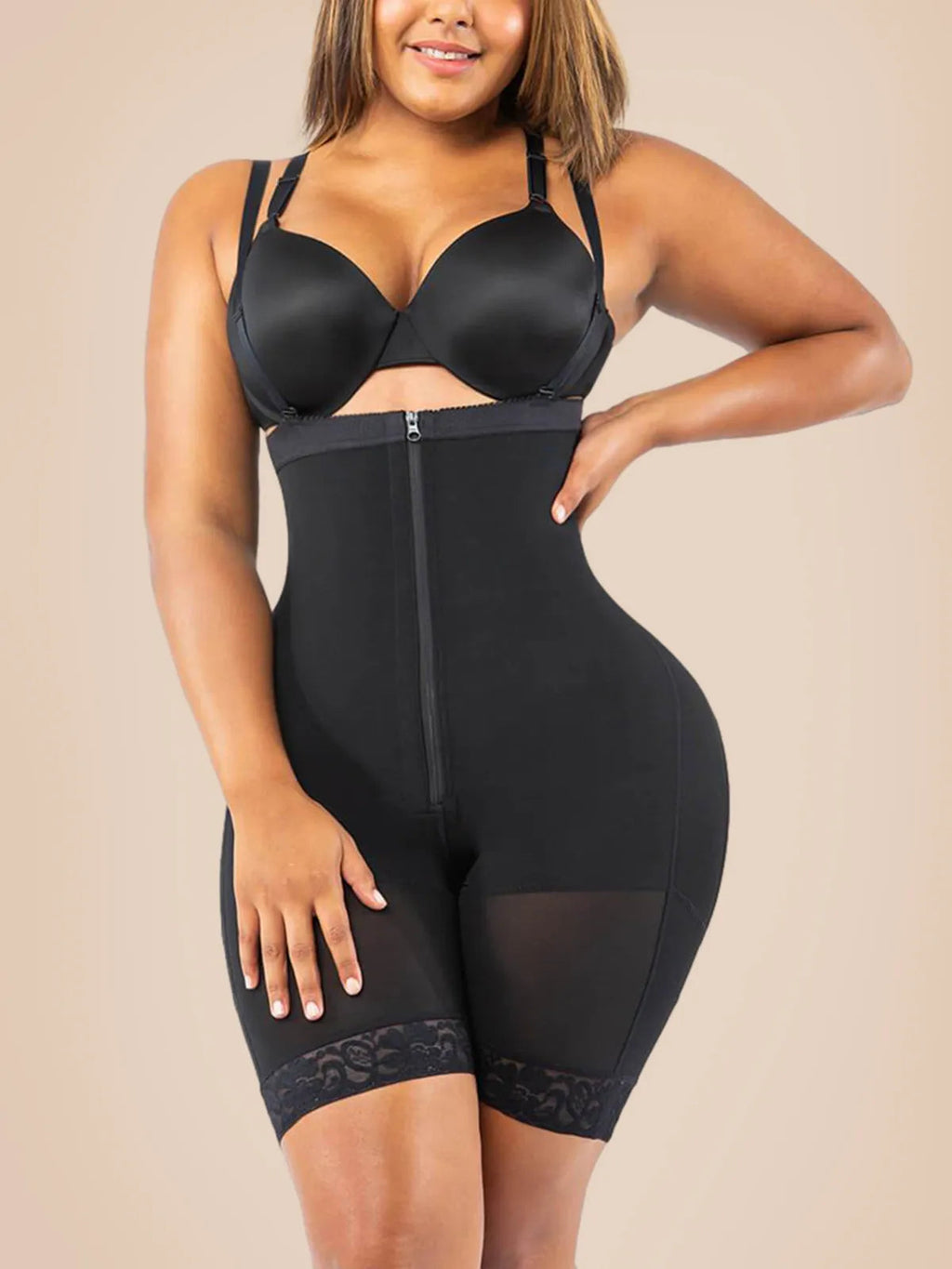 Tummy Compression Bodysuit Shaper With Butt Lifter