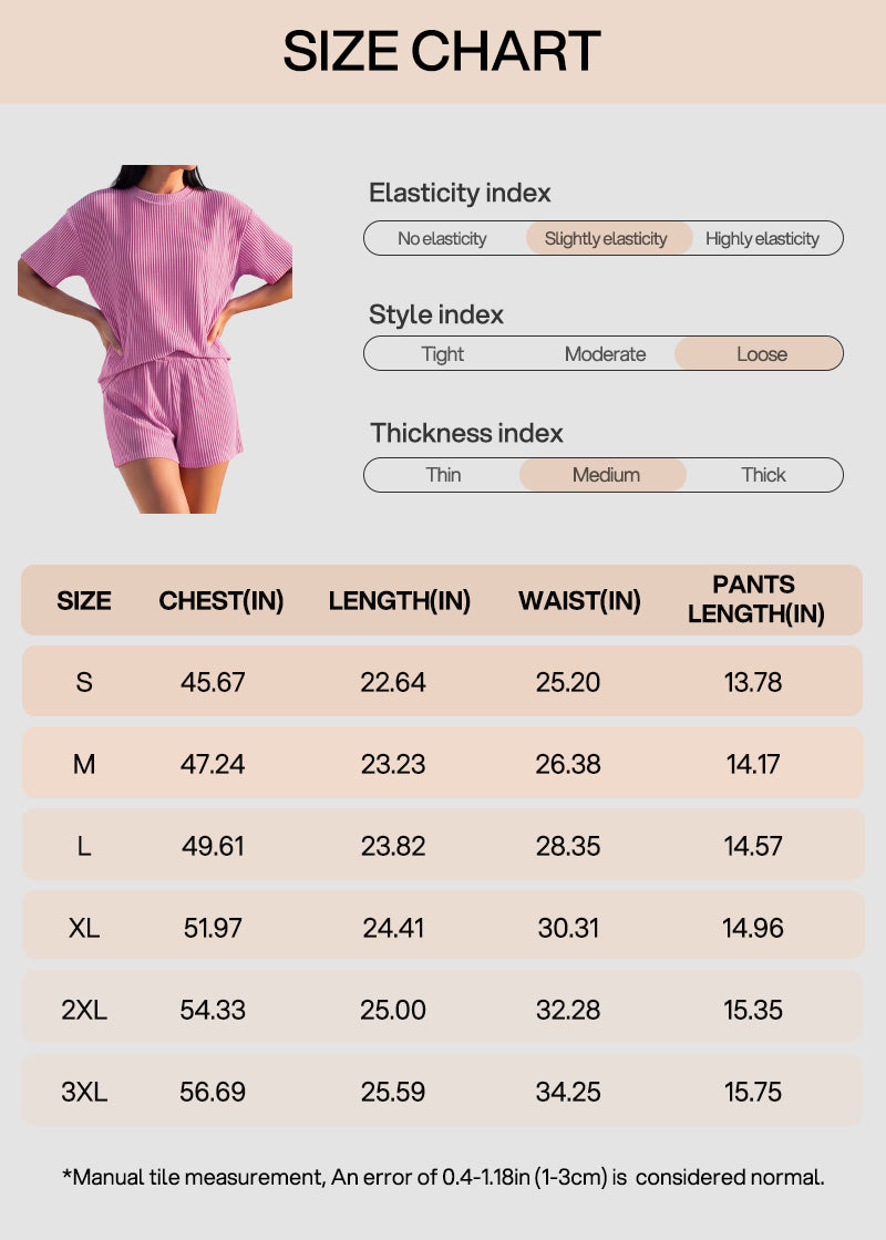 Ribbed Summer Lounge Two-Piece Set