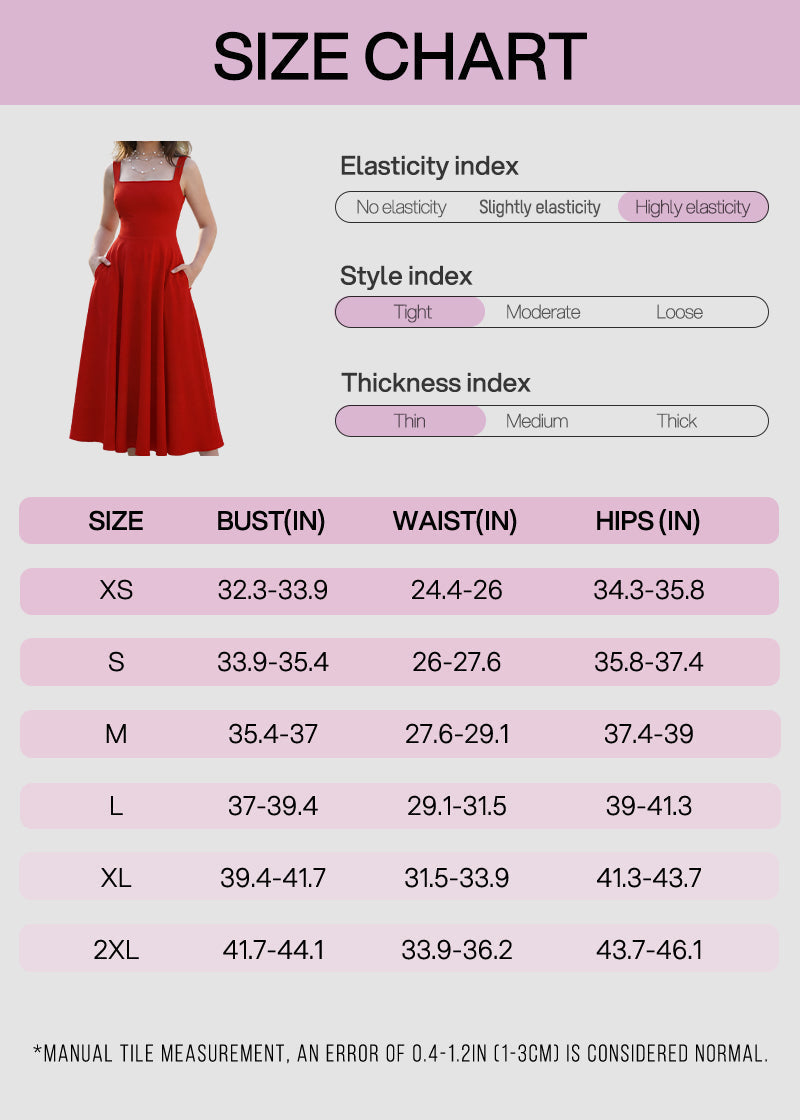 Women's Square Neck Sleeveless Flowy Maxi Dress with Pockets