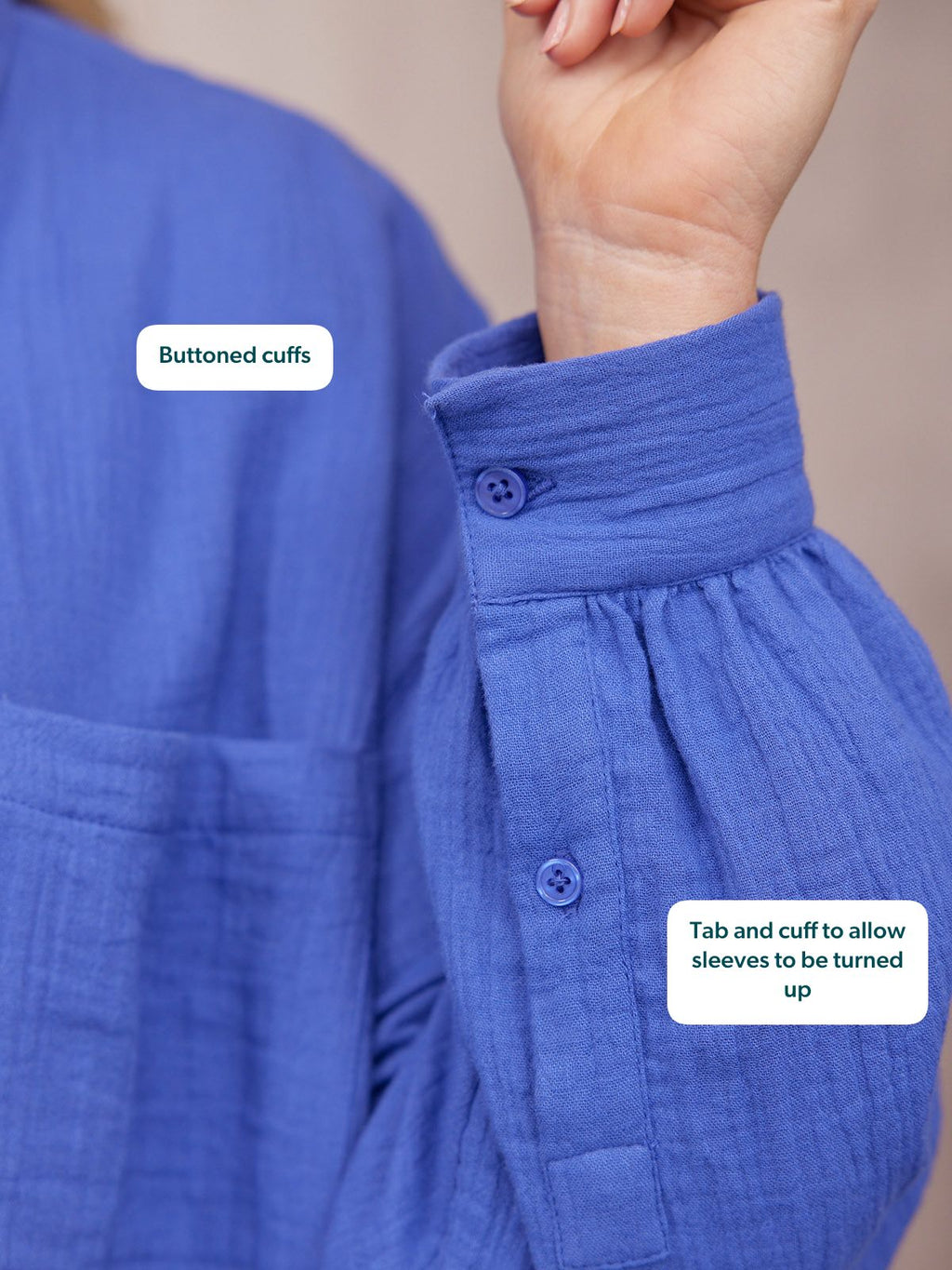 Shirt & Trouser Bundle - Deborah & Joy - Cobalt Blue