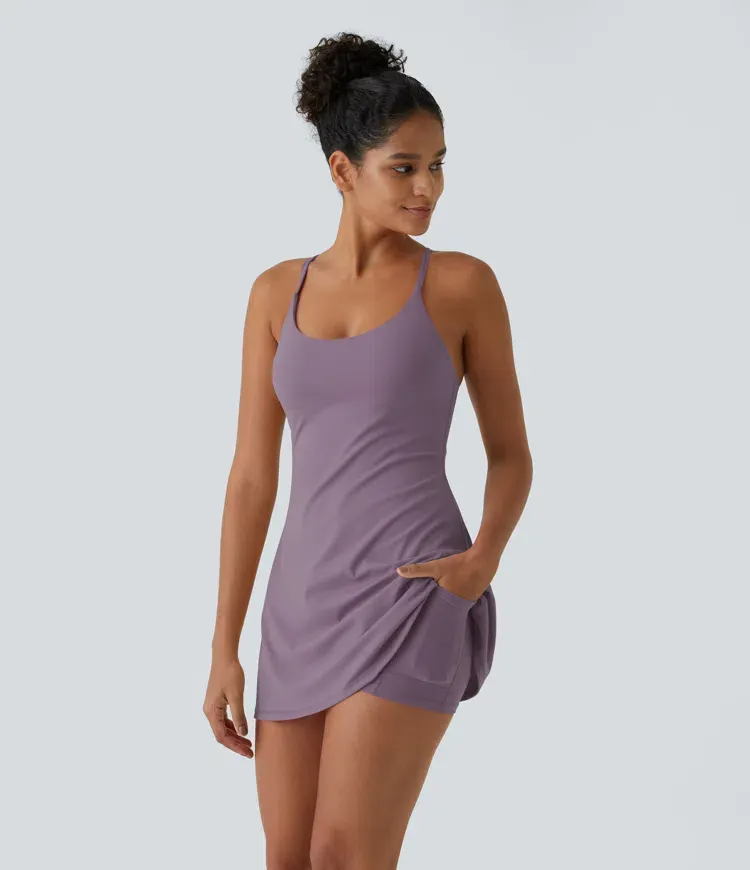 2026 🔥Flash Sale⚡ Softlyzero Plush Backless Active Dress-Easy Peezy