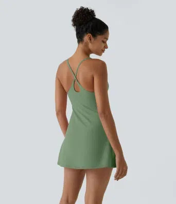 2026 🔥Flash Sale⚡ Softlyzero Plush Backless Active Dress-Easy Peezy