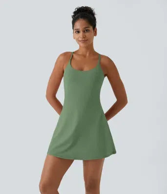 2026 🔥Flash Sale⚡ Softlyzero Plush Backless Active Dress-Easy Peezy
