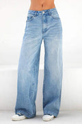 Women's High Waist Loose Wide Leg Jeans