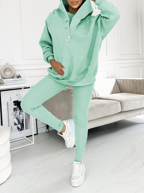 (S-5XL) Plus Size Hooded Casual and Comfortable Sweatshirt Two-piece Suit