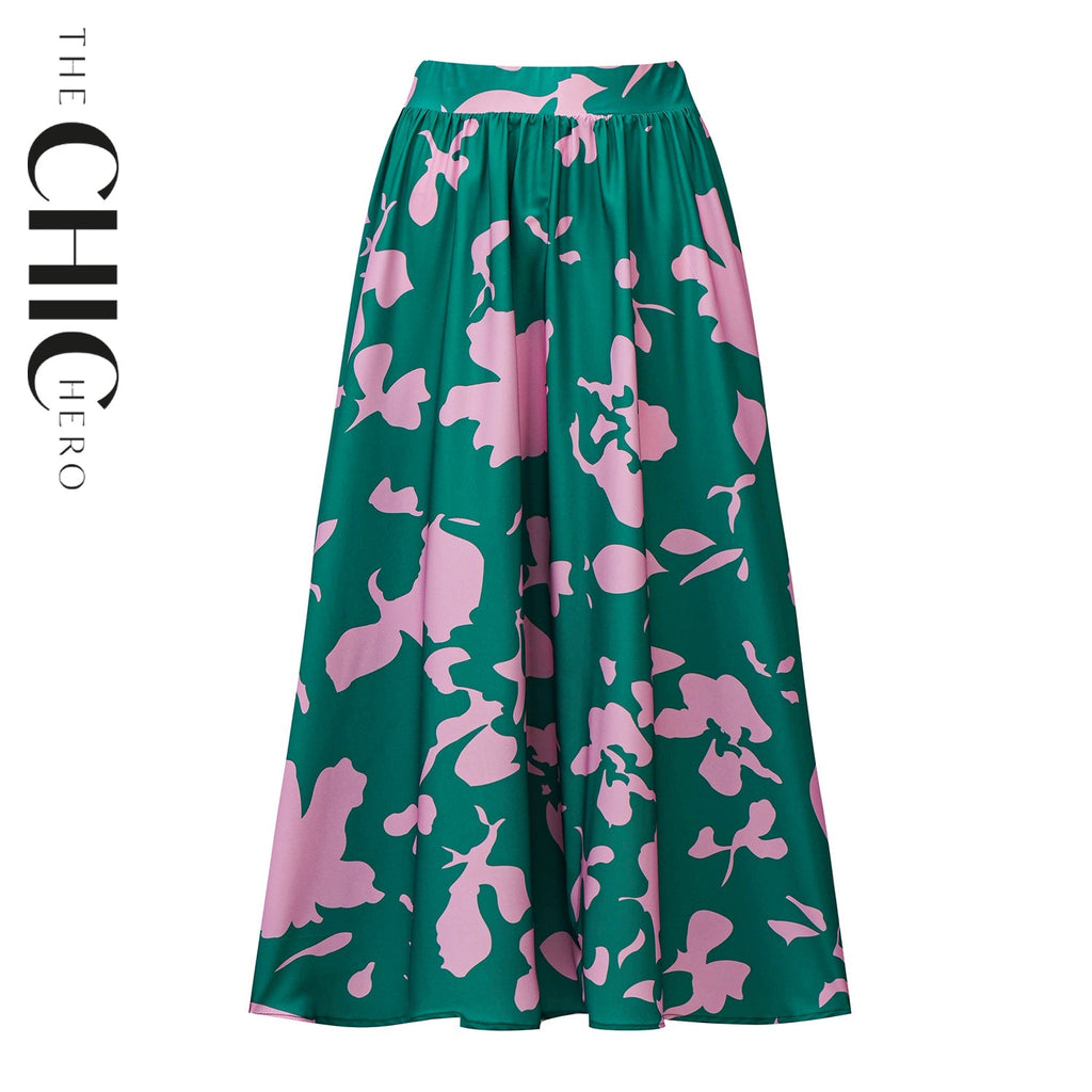 Indigo Chic Pleated Skirts