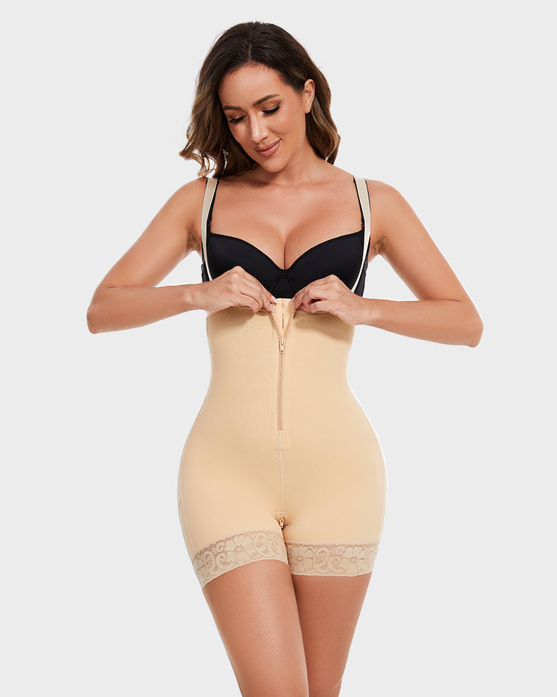 Tummy Compression Bodysuit Shaper With Butt Lifter