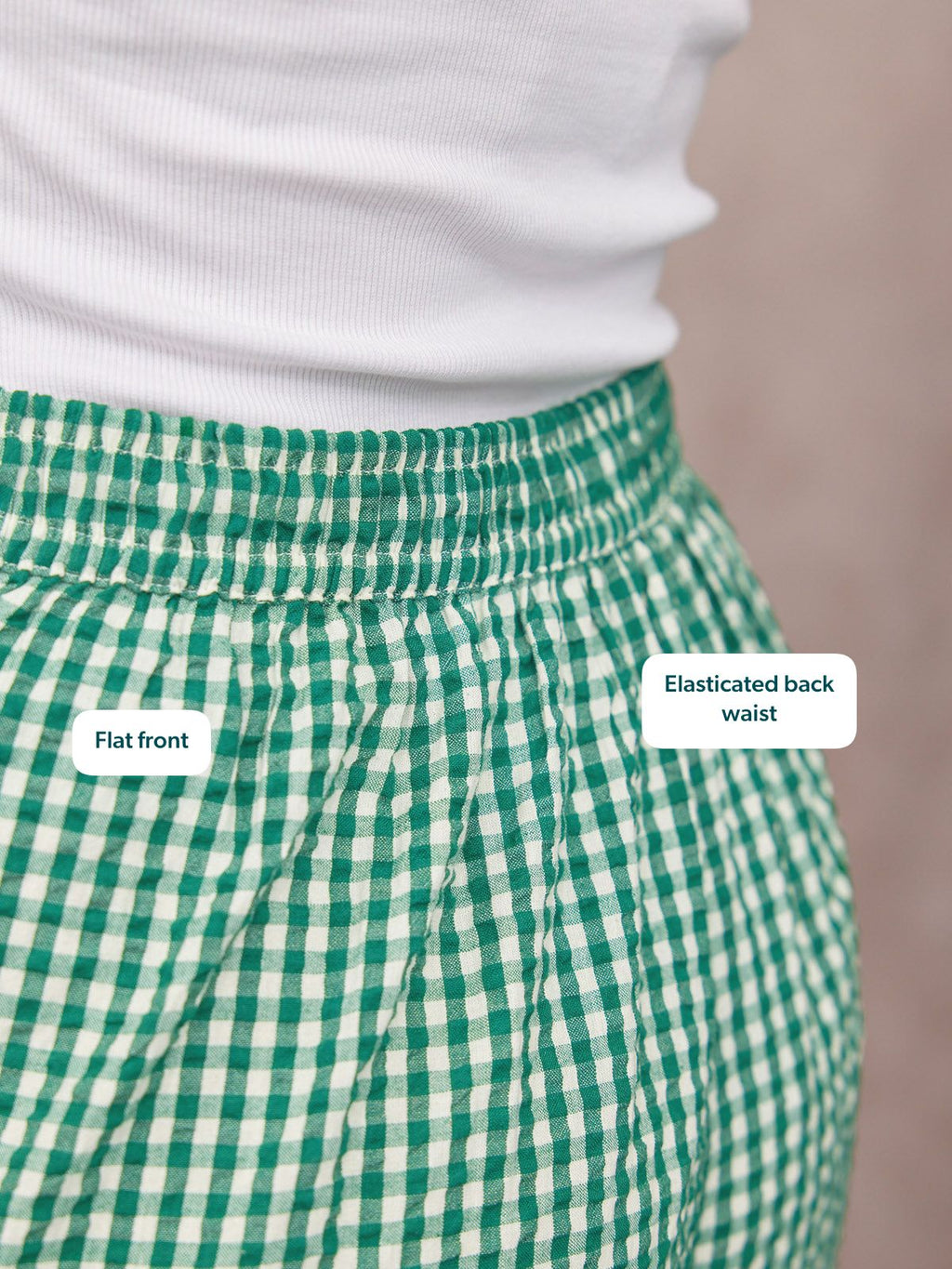Tank Top & Trouser Bundle - Ruby & Rhianna - Green Gingham