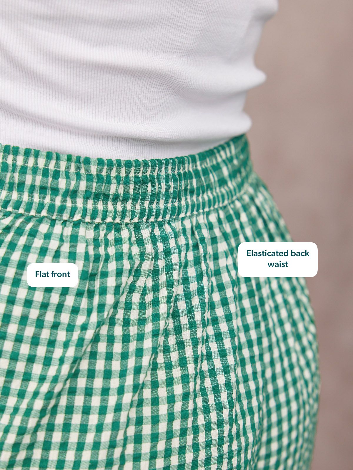 Tank Top & Trouser Bundle - Ruby & Rhianna - Green Gingham