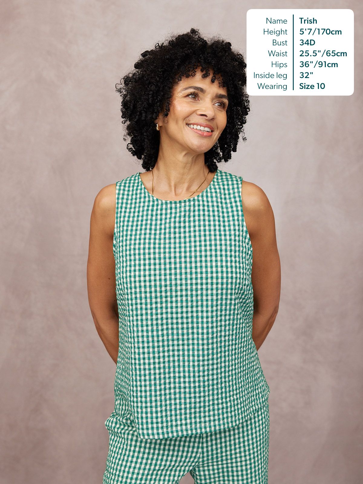 Tank Top & Trouser Bundle - Ruby & Rhianna - Green Gingham