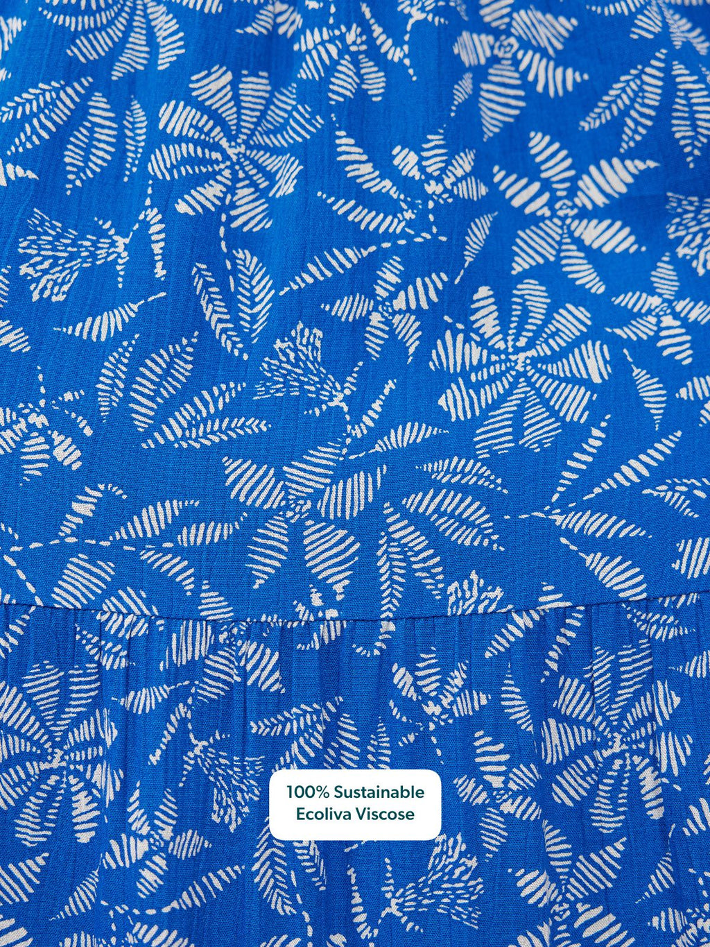 Susan Maxi Dress - Blue & White Floral Print